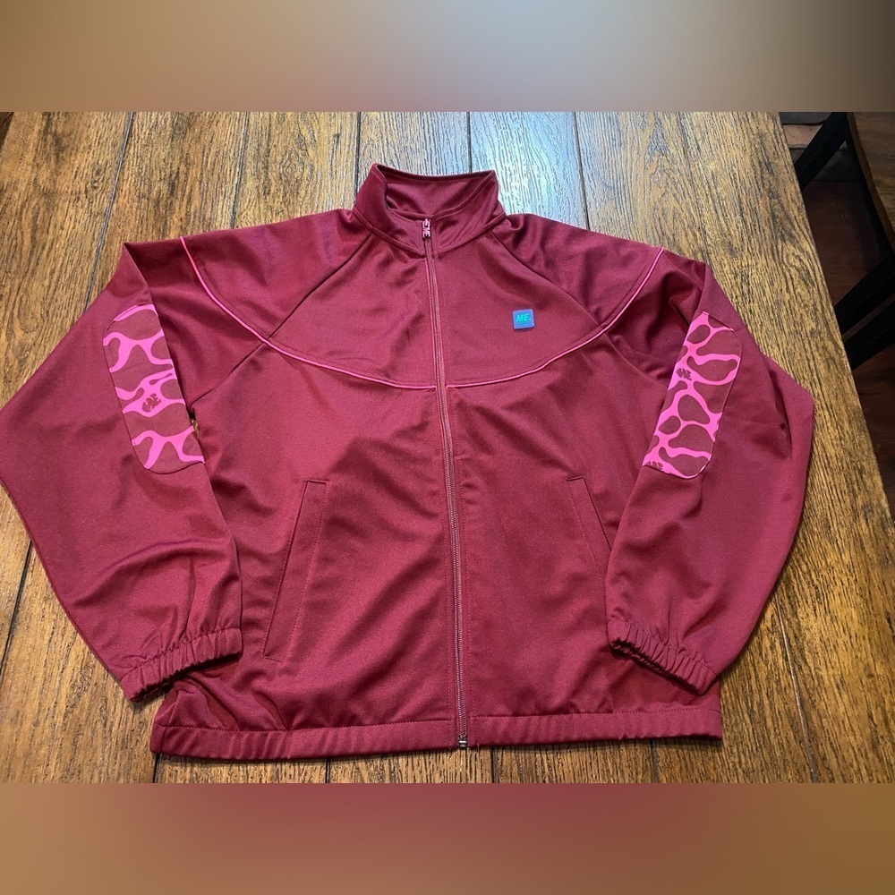 Me Melody Ehsani Zip Up Athletic Jacket Maroon Size S B7